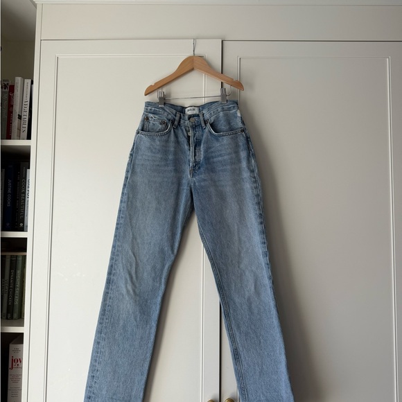 Agolde Denim - Agolde LANA Light Blue Straight Leg Jeans